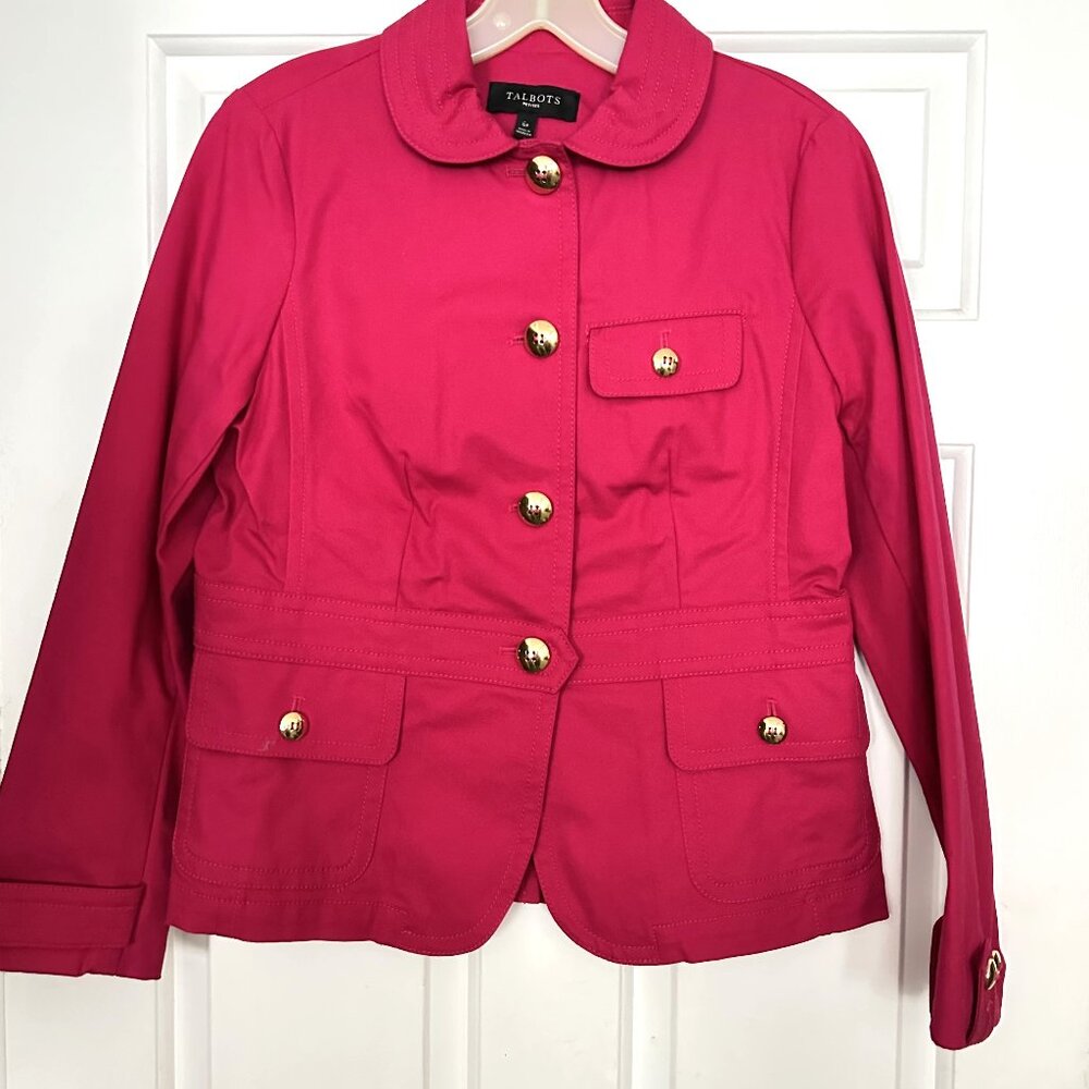Women's‎ Talbots Petites Size 6P Pink Jacket